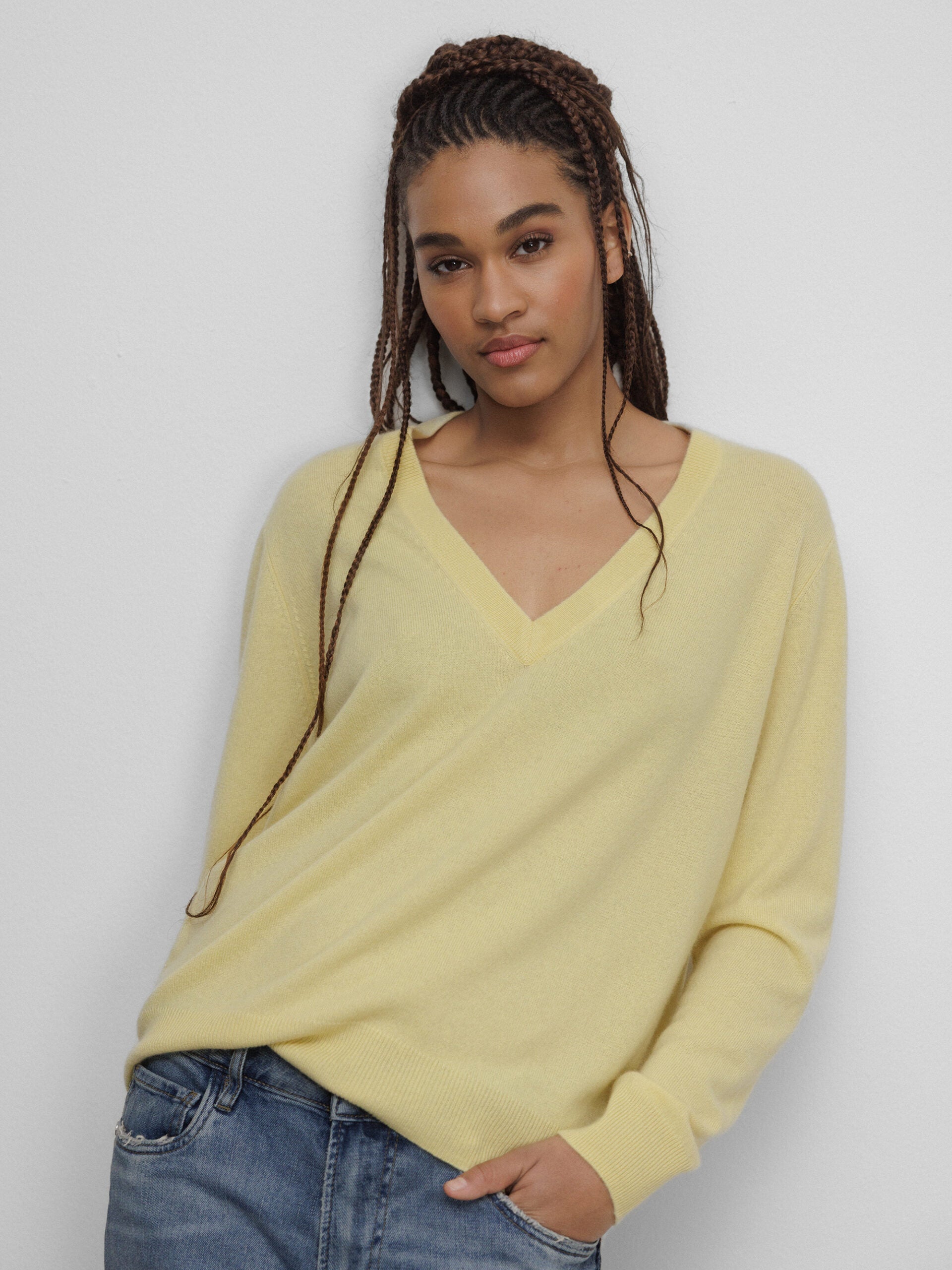 ALLUDE Feinstrickpullover aus Cashmere Damen (21 GELB)