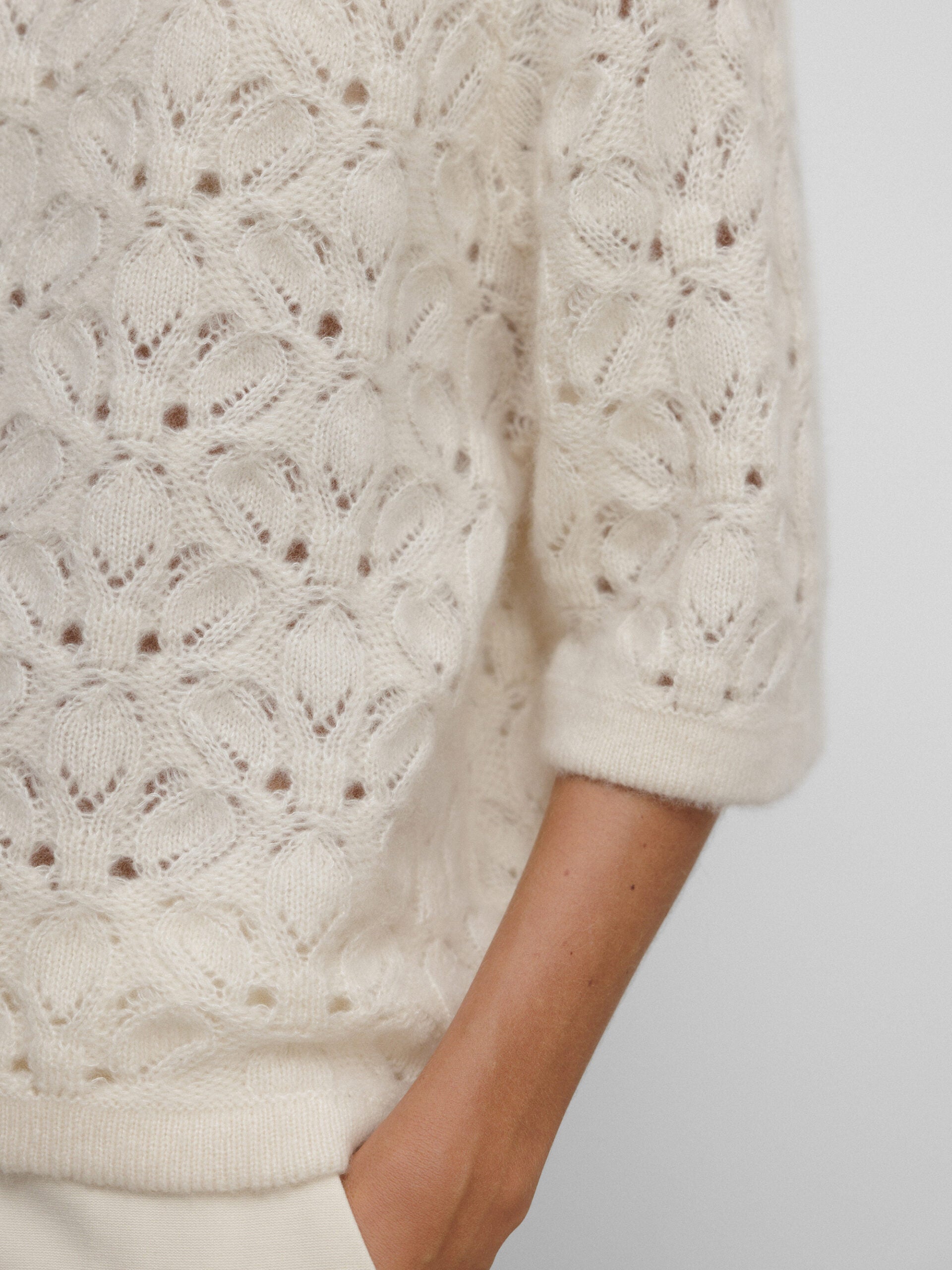 ALLUDE Pullover aus Cashmere Damen (41 NATUR)