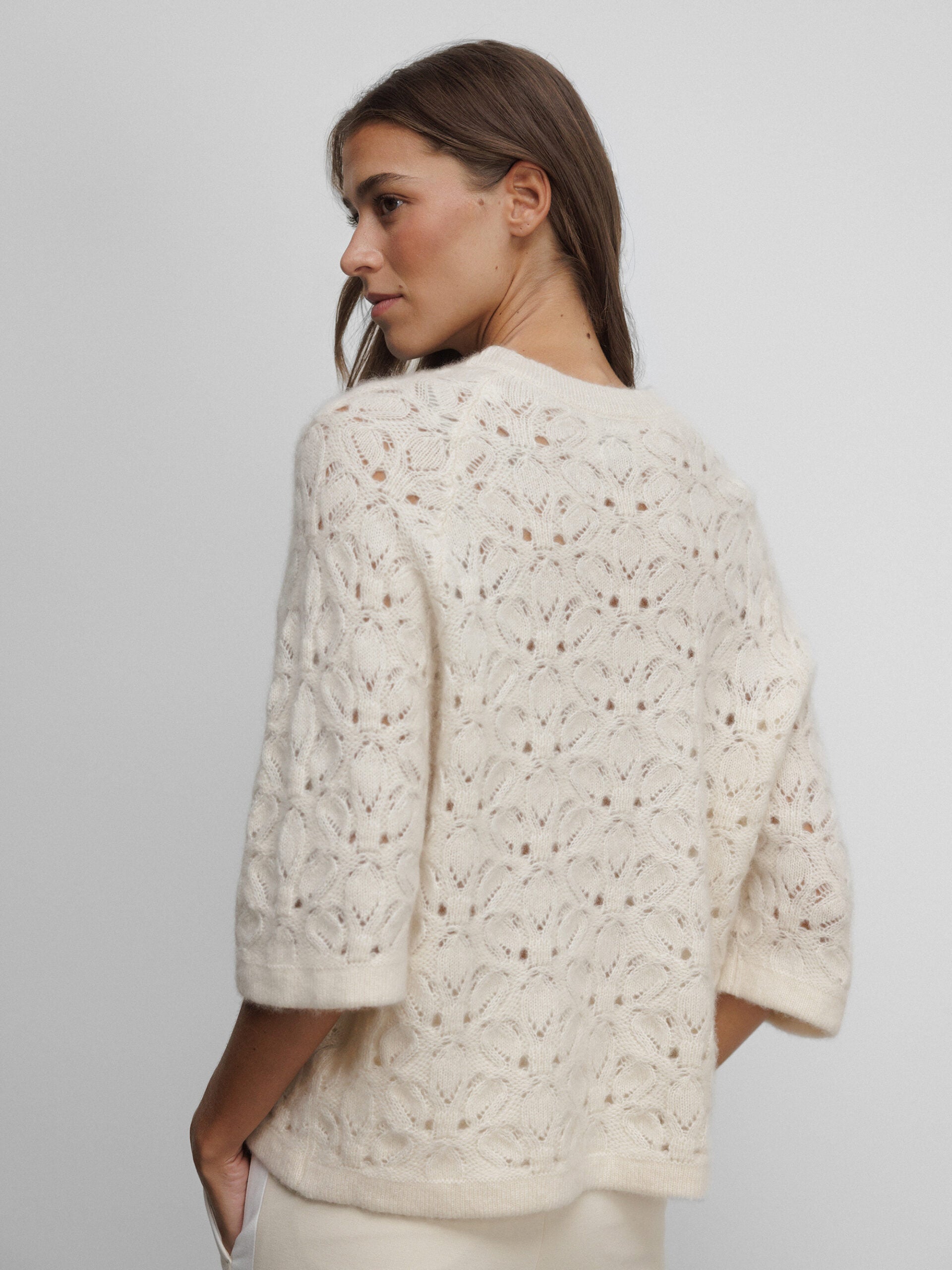 ALLUDE Pullover aus Cashmere Damen (41 NATUR)