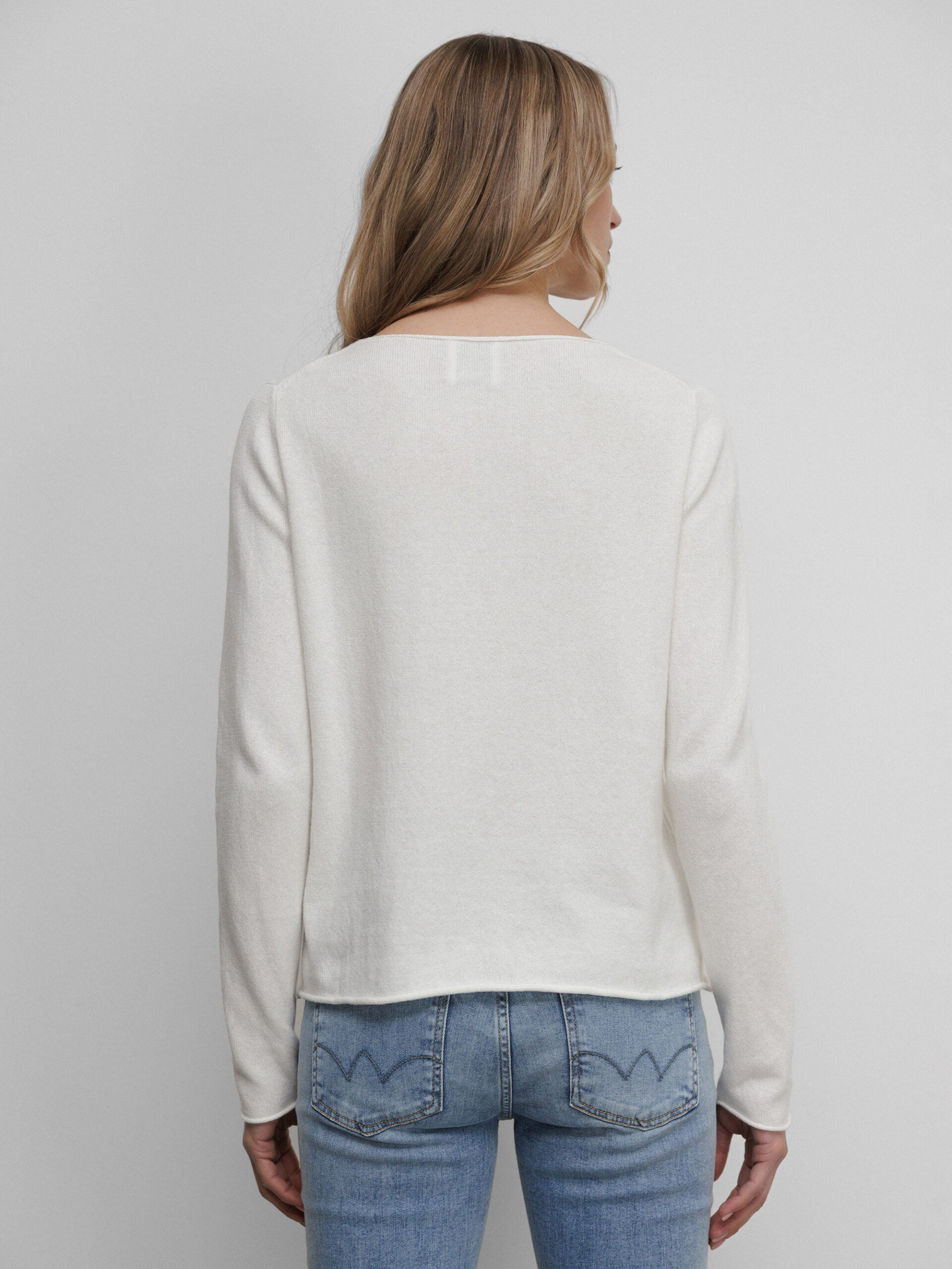 ALLUDE Feinstrickpullover Damen (40 OFF WHITE)