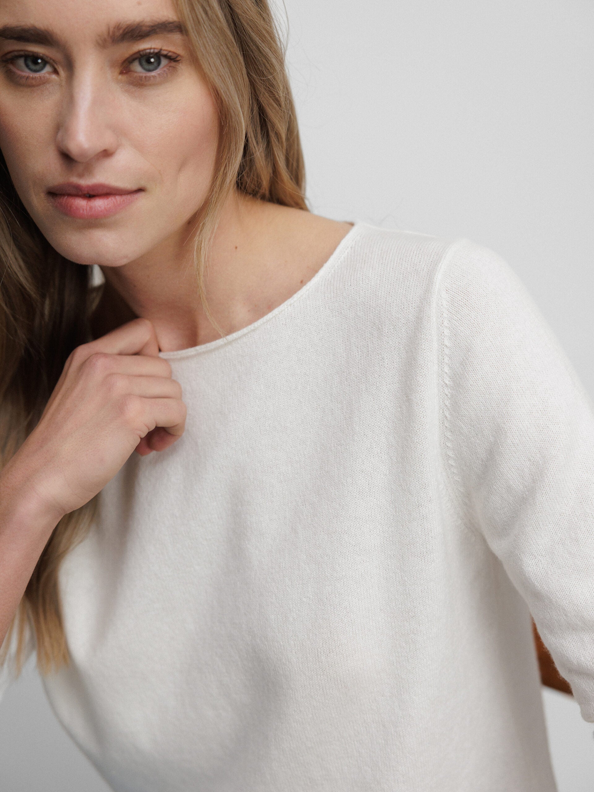 ALLUDE Feinstrickpullover Damen (40 OFF WHITE)