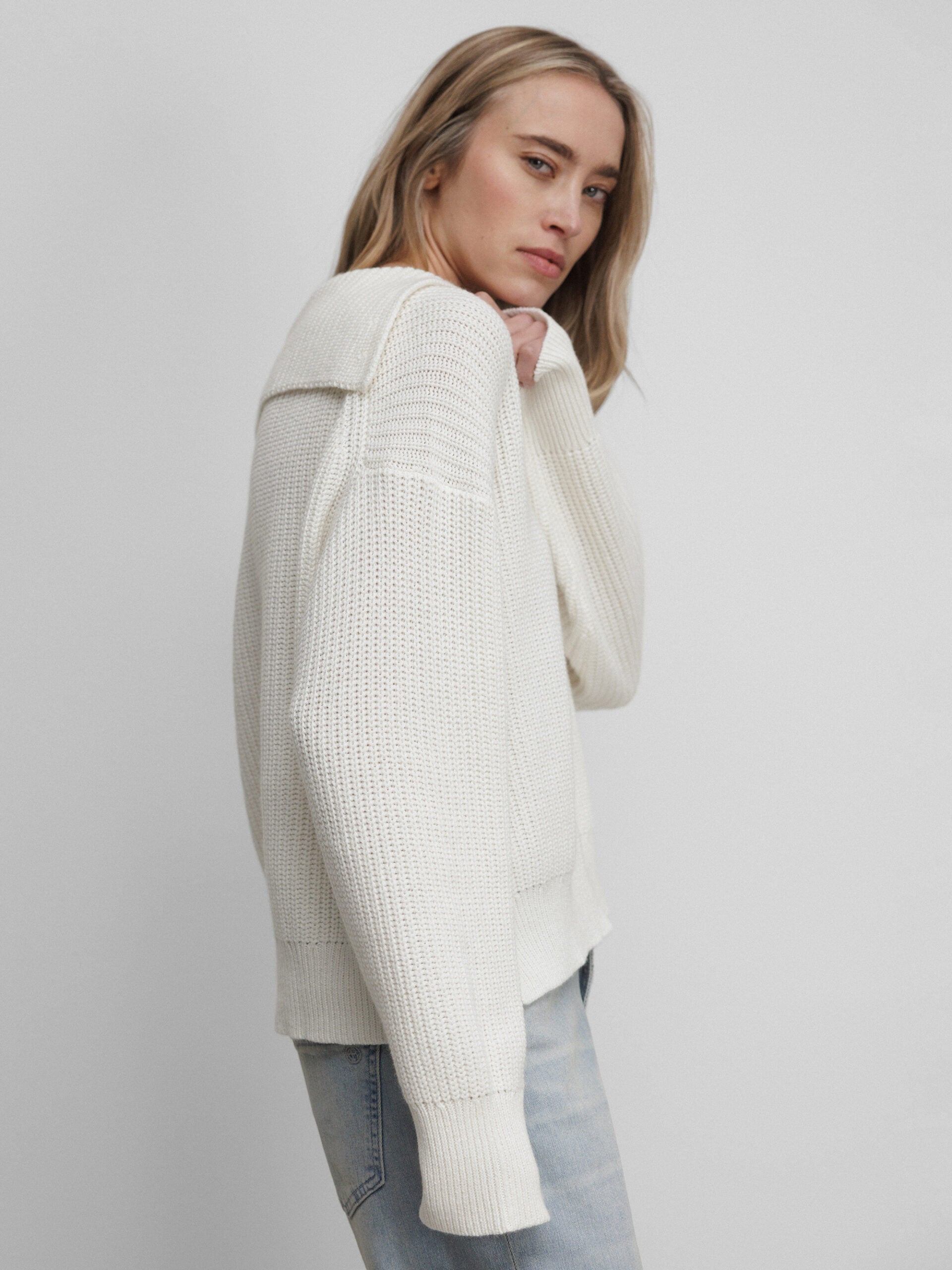 ALLUDE Pullover aus Baumwolle Damen (40 OFF WHITE)