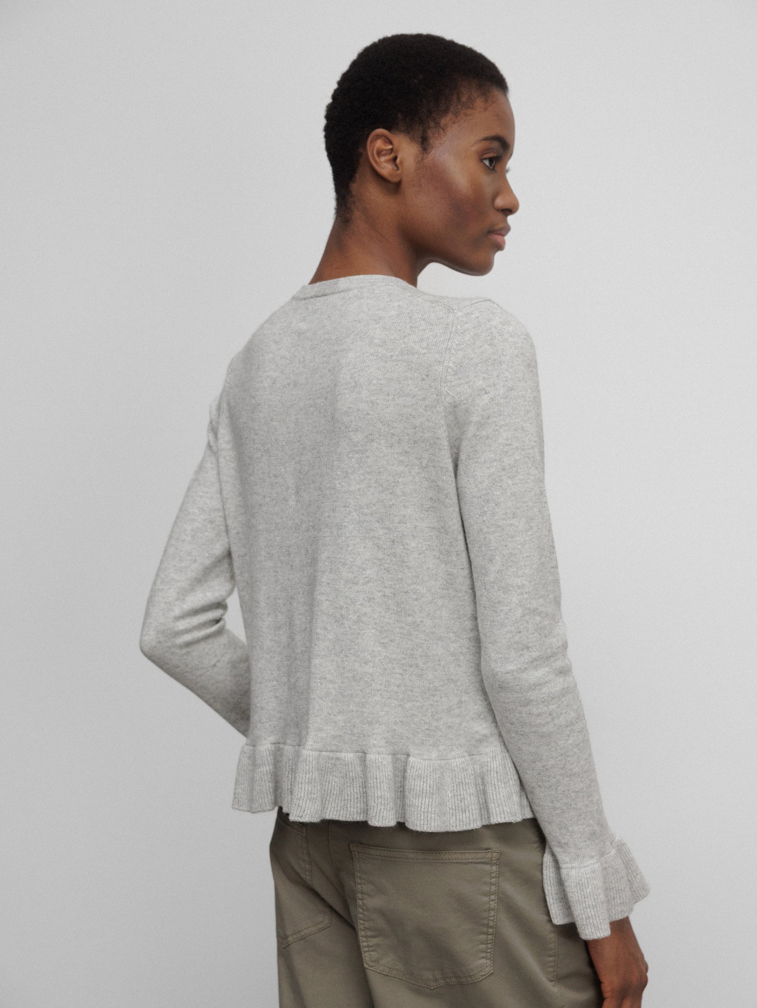 ALLUDE Strickjacke Damen (81 L GREY MEL)
