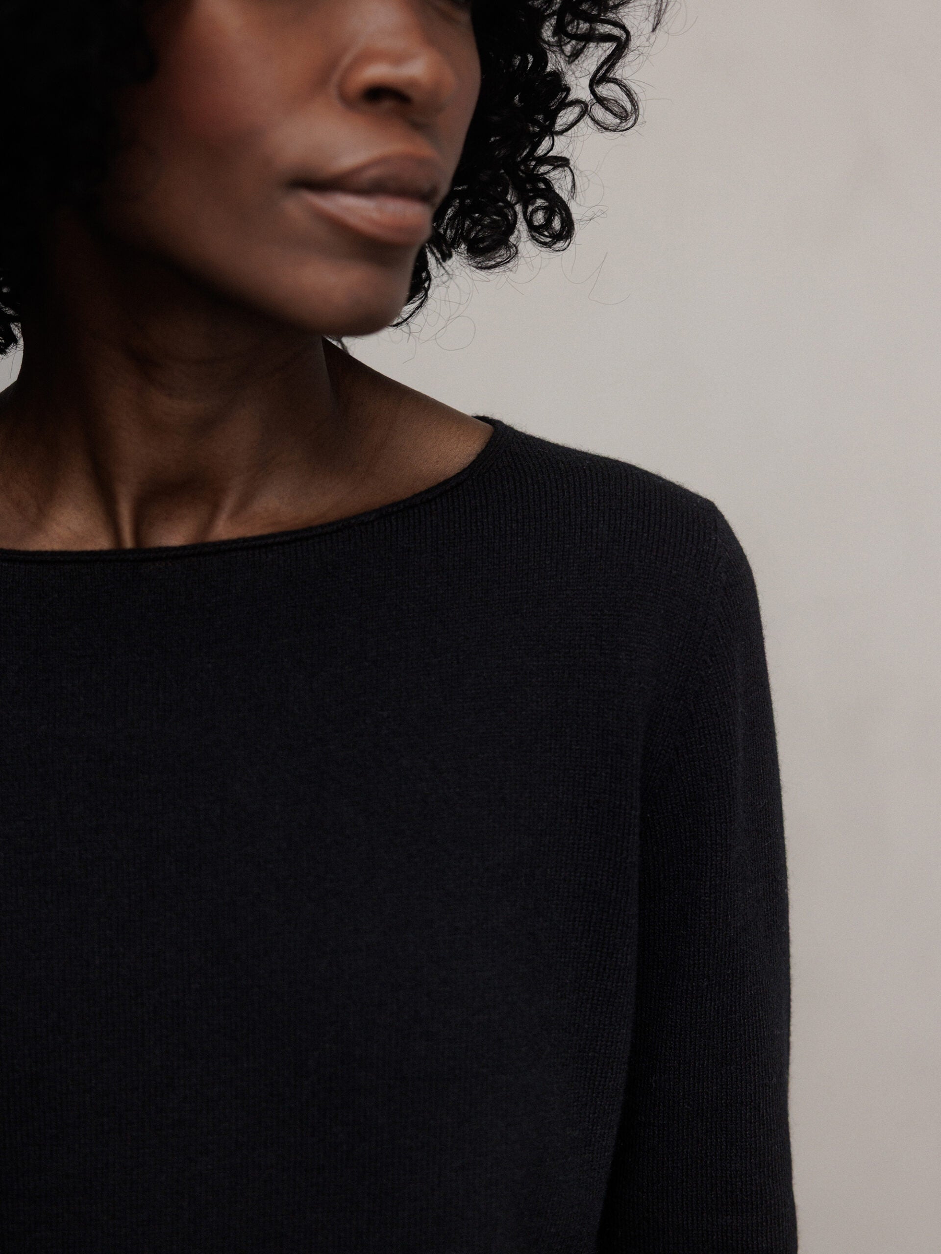 ALLUDE Feinstrickpullover Damen (90 SCHWARZ)