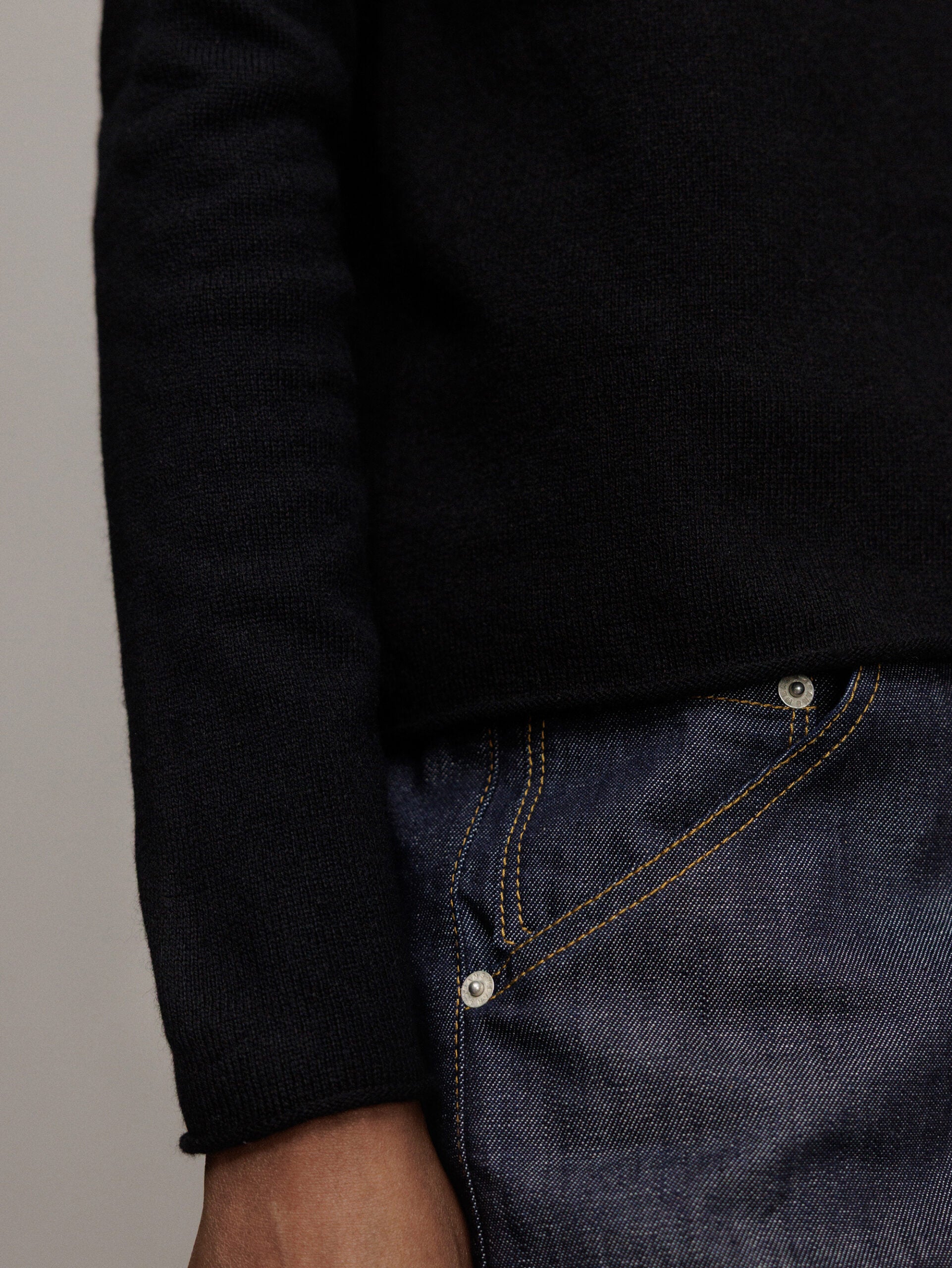 ALLUDE Feinstrickpullover Damen (90 SCHWARZ)