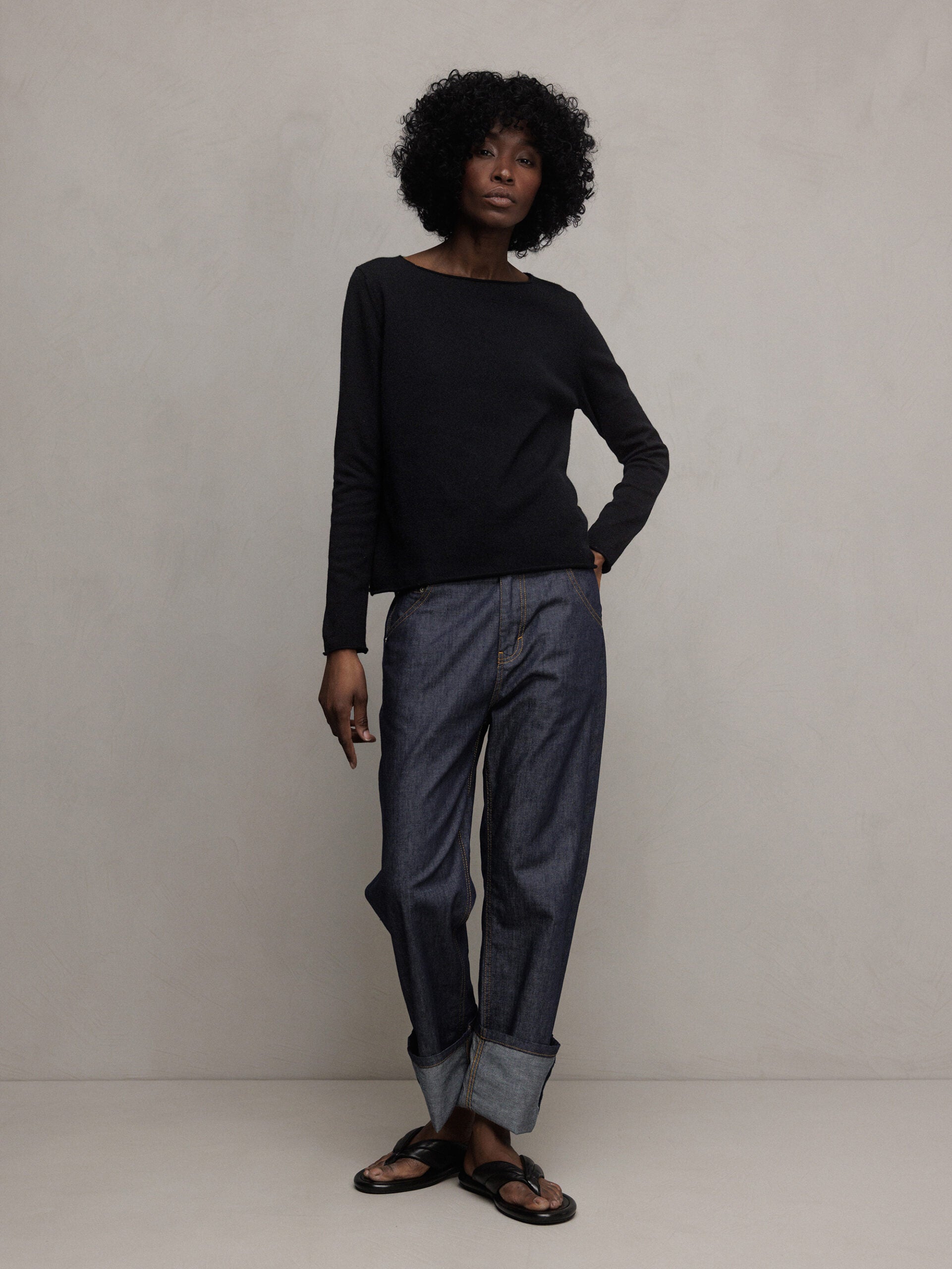 ALLUDE Feinstrickpullover Damen (90 SCHWARZ)