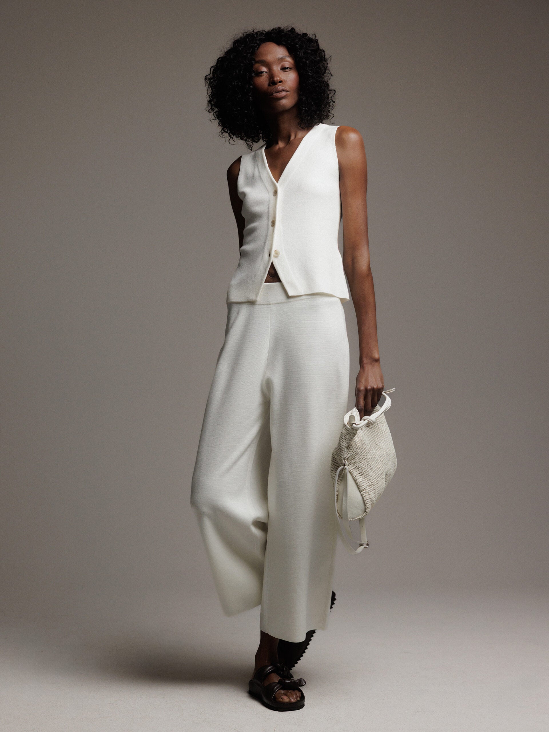 ALLUDE Strickhose aus Schurwolle Damen (440 OFF WHITE)