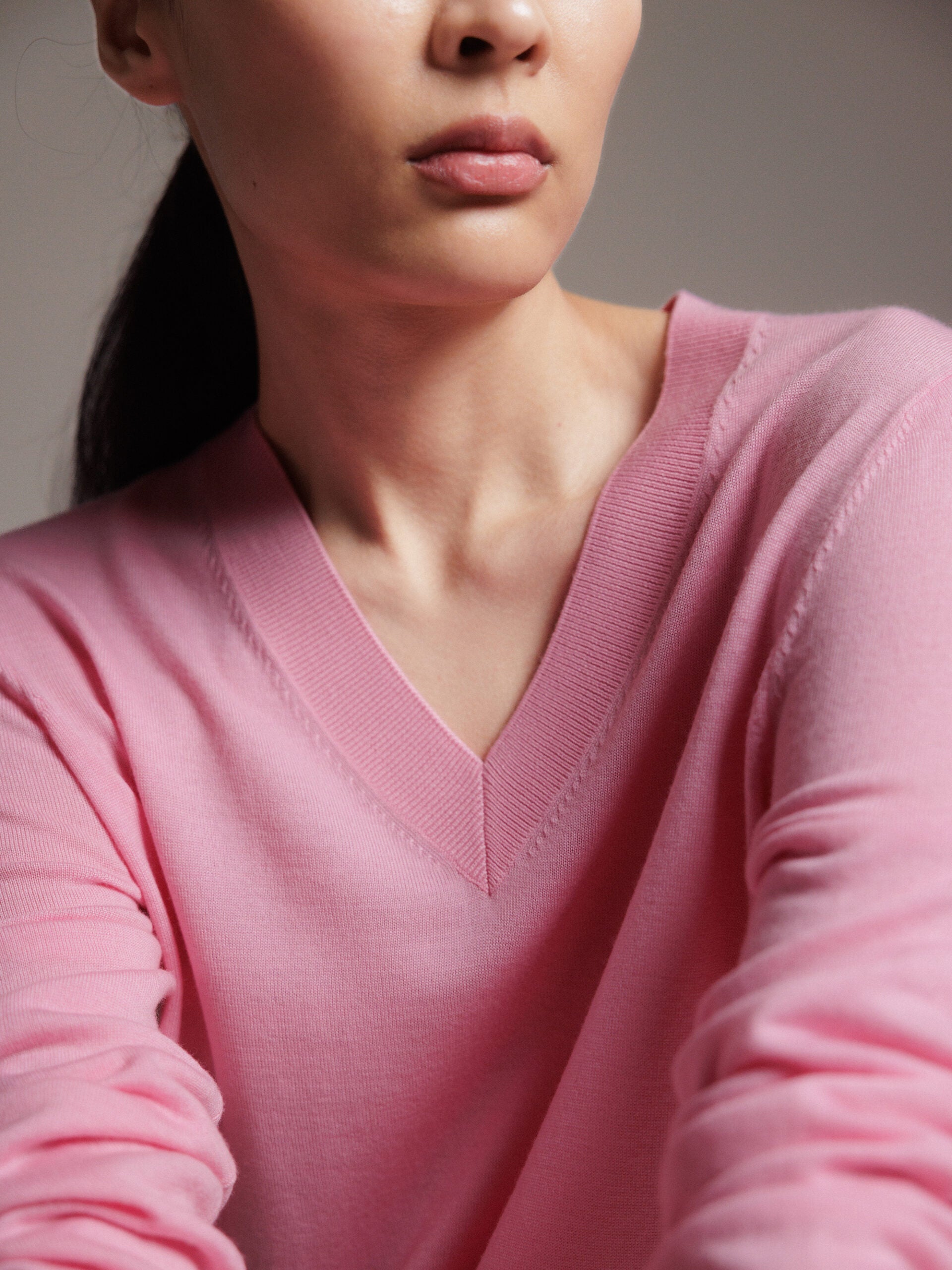 ALLUDE Feinstrickpullover aus Schurwolle Damen (461 PINK)