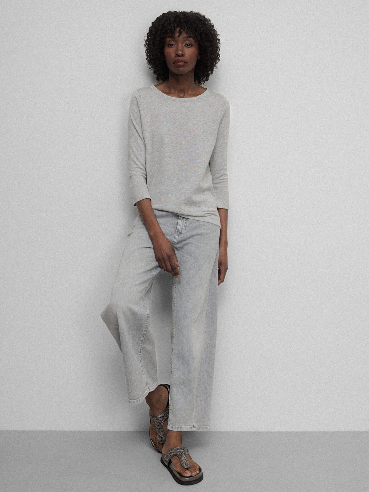 ALLUDE Feinstrickpullover Damen (81 LT GREY MEL)
