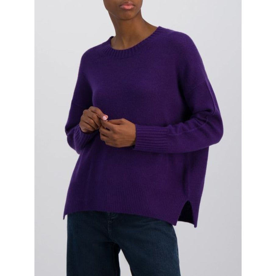 Cashmerepullover violett