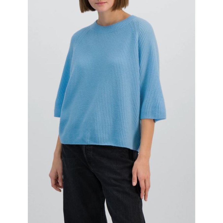 Cashmerepullover hellblau