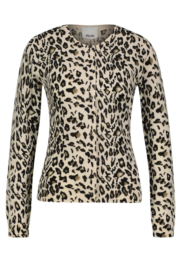 Allude Damen Cardigan aus Wolle mit Kaschmir, blau,