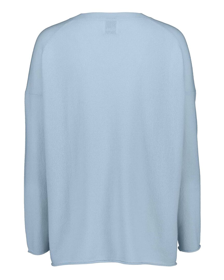 Allude Damen Kaschmirpullover, bleu,