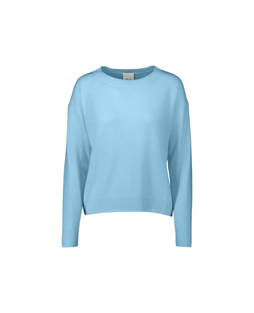 Allude Damen Kaschmirpullover, bleu,