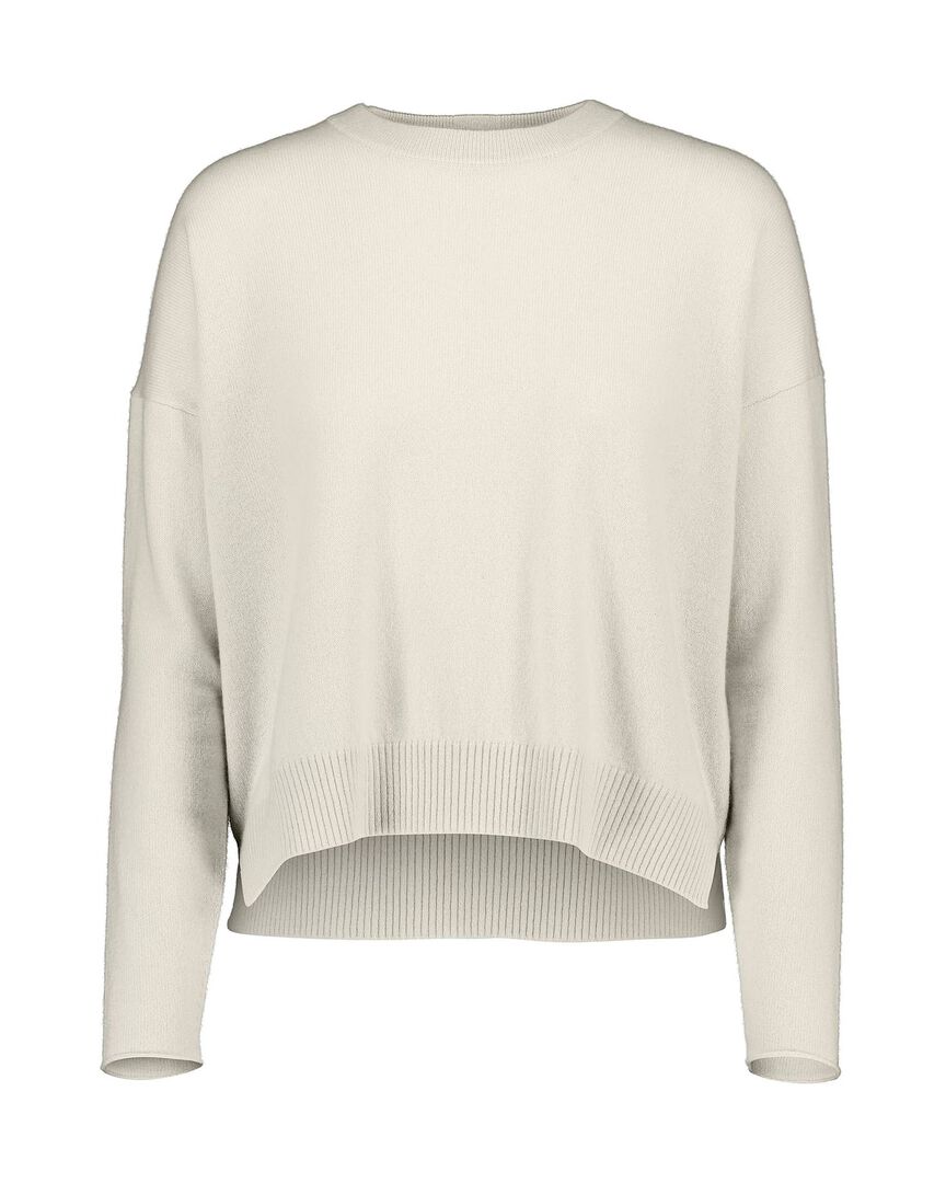 Allude Damen Kaschmirpullover, weiss,