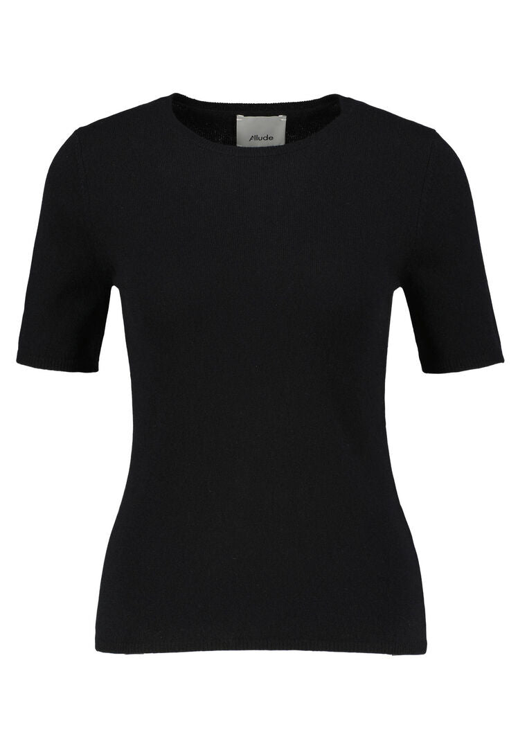 Allude Damen Kaschmirpullover, schwarz,