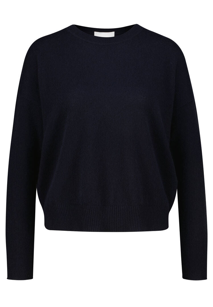 Allude Damen Kaschmirpullover, marine,