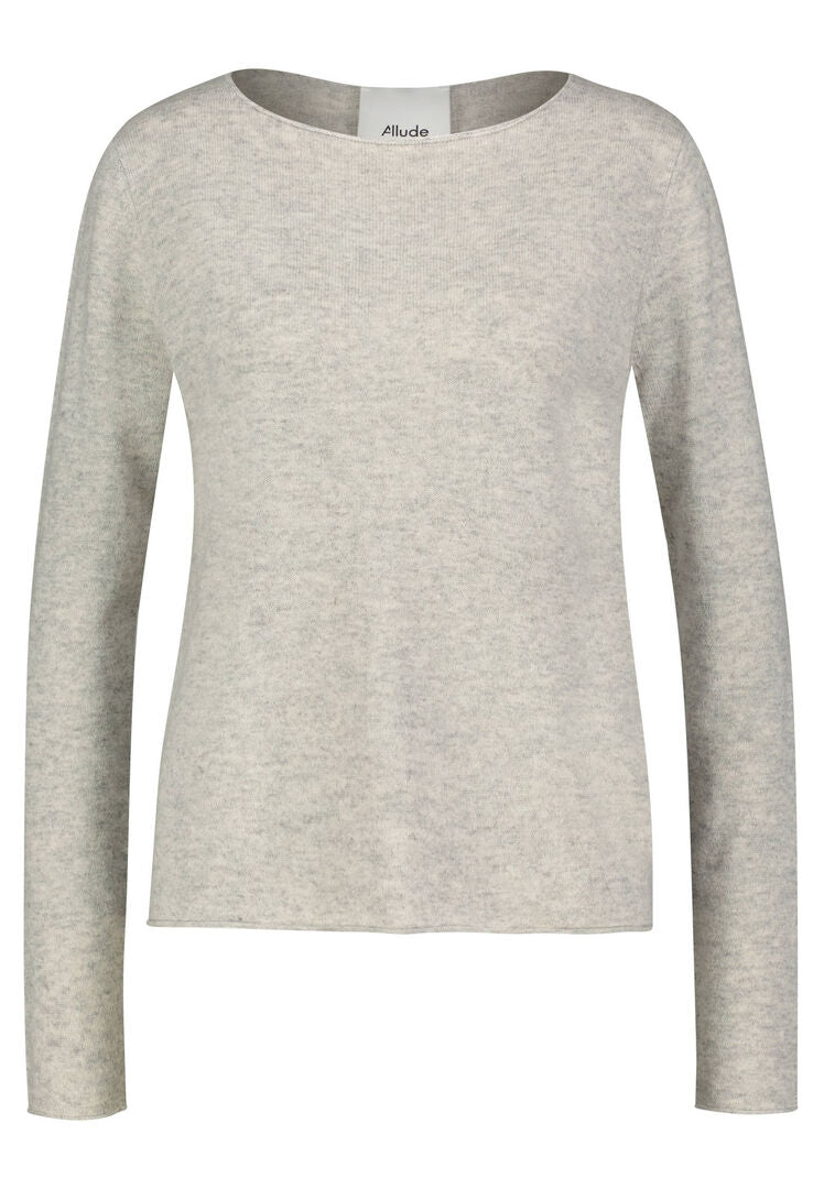 Allude Damen Pullover aus Kaschmir, grau,