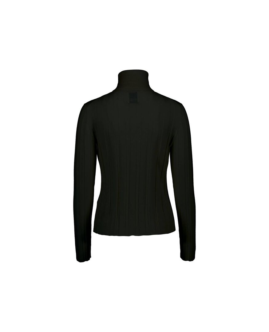 Allude Damen Rollkragenpullover, schwarz,