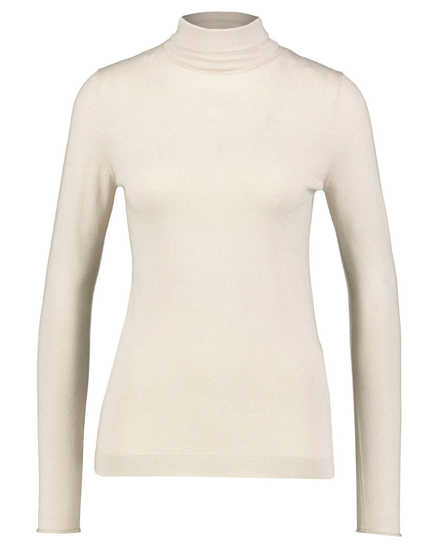 Allude Damen Rollkragenpullover, sand,