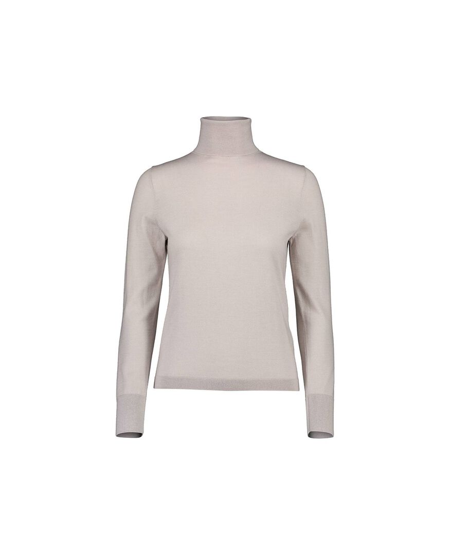 Allude Damen Rollkragenpullover, offwhite,