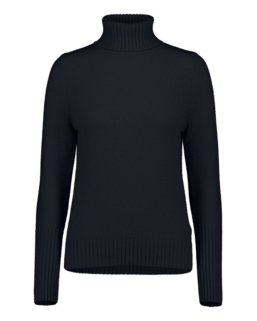 Allude Damen Rollkragenpullover aus Kaschmir, marine,