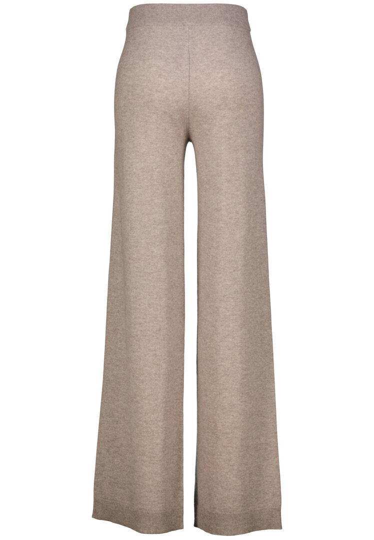 Allude Damen Strickhose aus Wolle und Kaschmir, taupe,