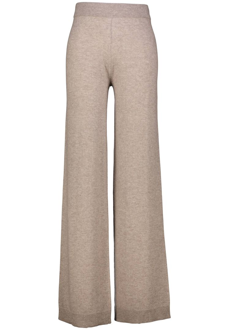 Allude Damen Strickhose aus Wolle und Kaschmir, taupe,