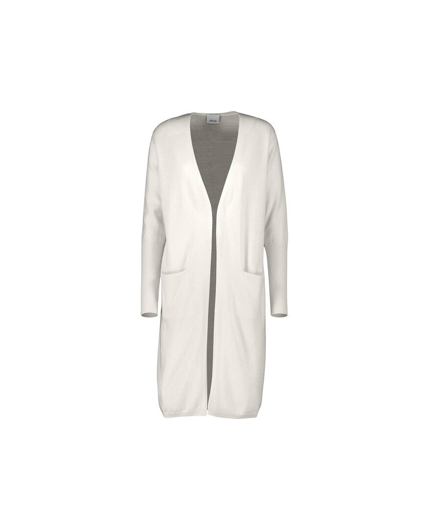 Allude Damen Strickjacke, weiss,