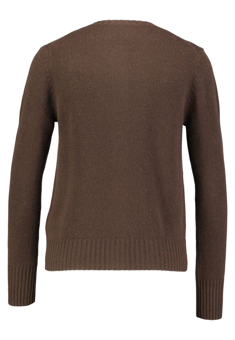 Allude Damen Strickjacke aus Kaschmir, braun,