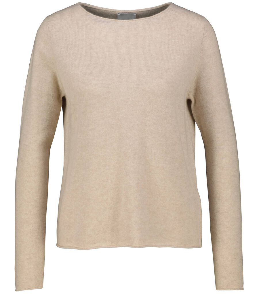 Allude Damen Strickpullover aus Kaschmir, sand,