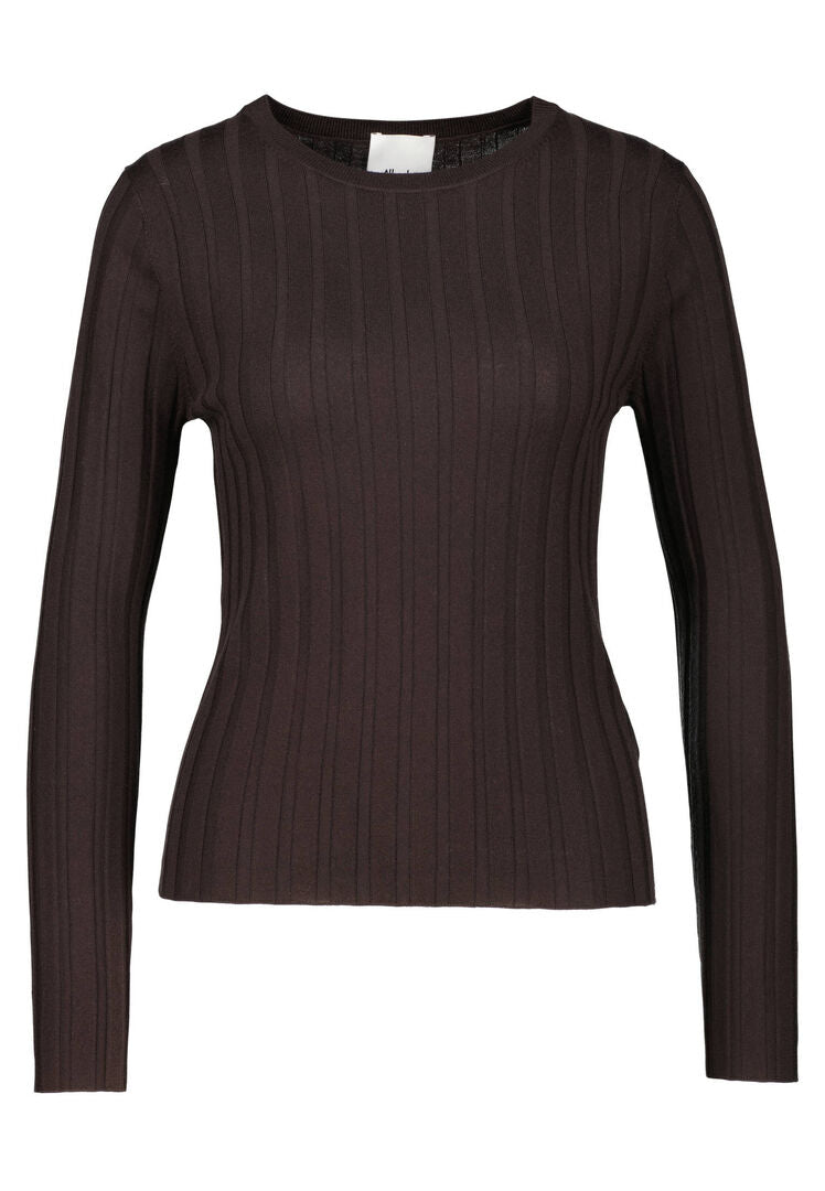 Allude Damen Strickpullover aus Wolle, braun,