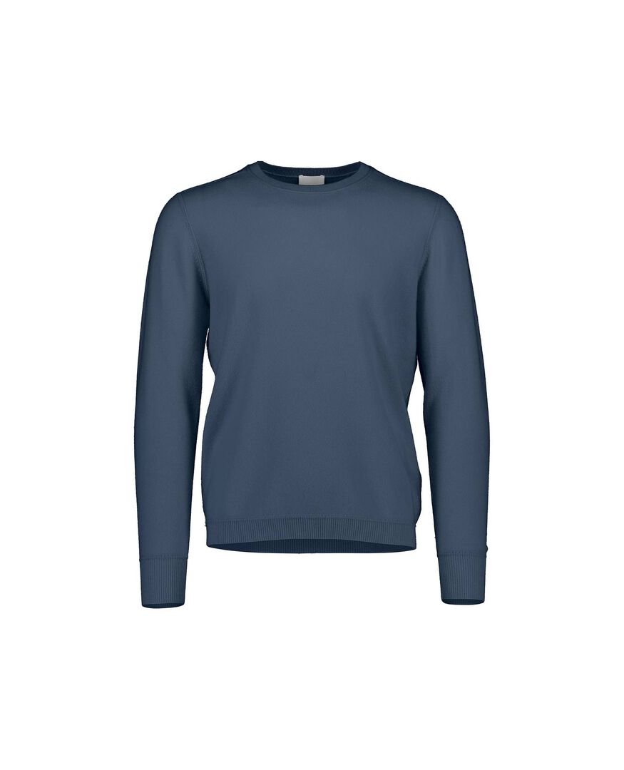 Allude Herren Kaschmirpullover, blau,