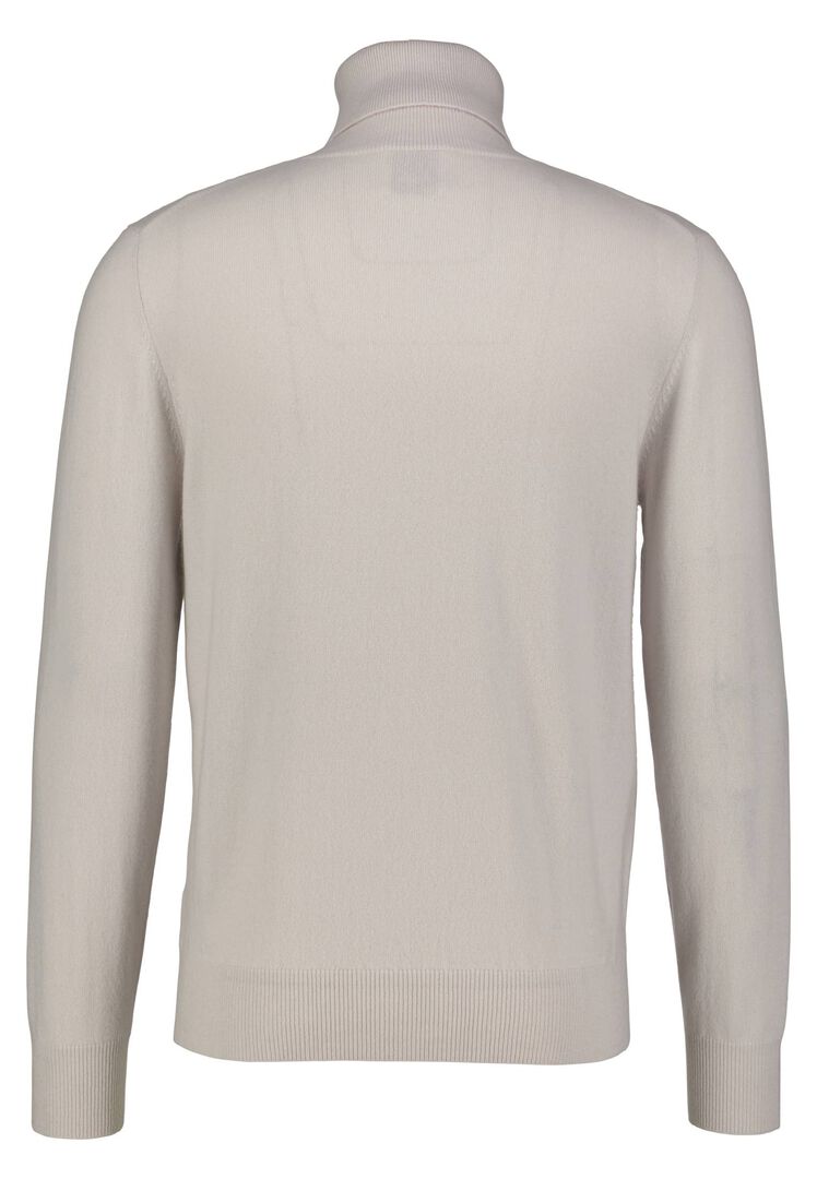 Allude Herren Kaschmirpullover mit Rollkragen, offwhite,