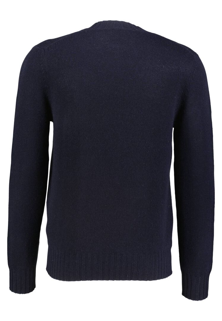 Allude Herren Pullover aus Wolle und Kaschmir, marine,