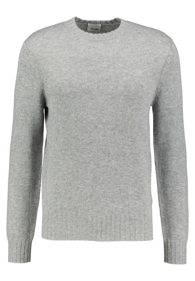 Allude Herren Pullover aus Wolle und Kaschmir, grau,