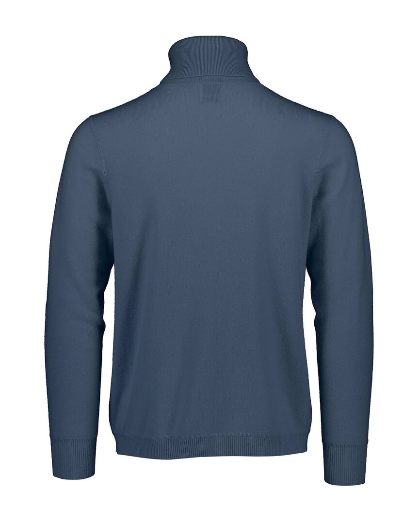 Allude Herren Rollkragenpullover aus Kaschmir, blau,