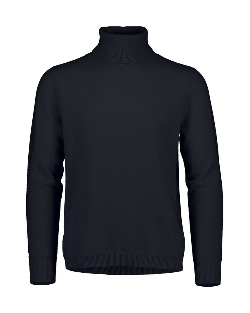 Allude Herren Rollkragenpullover aus Kaschmir, marine,