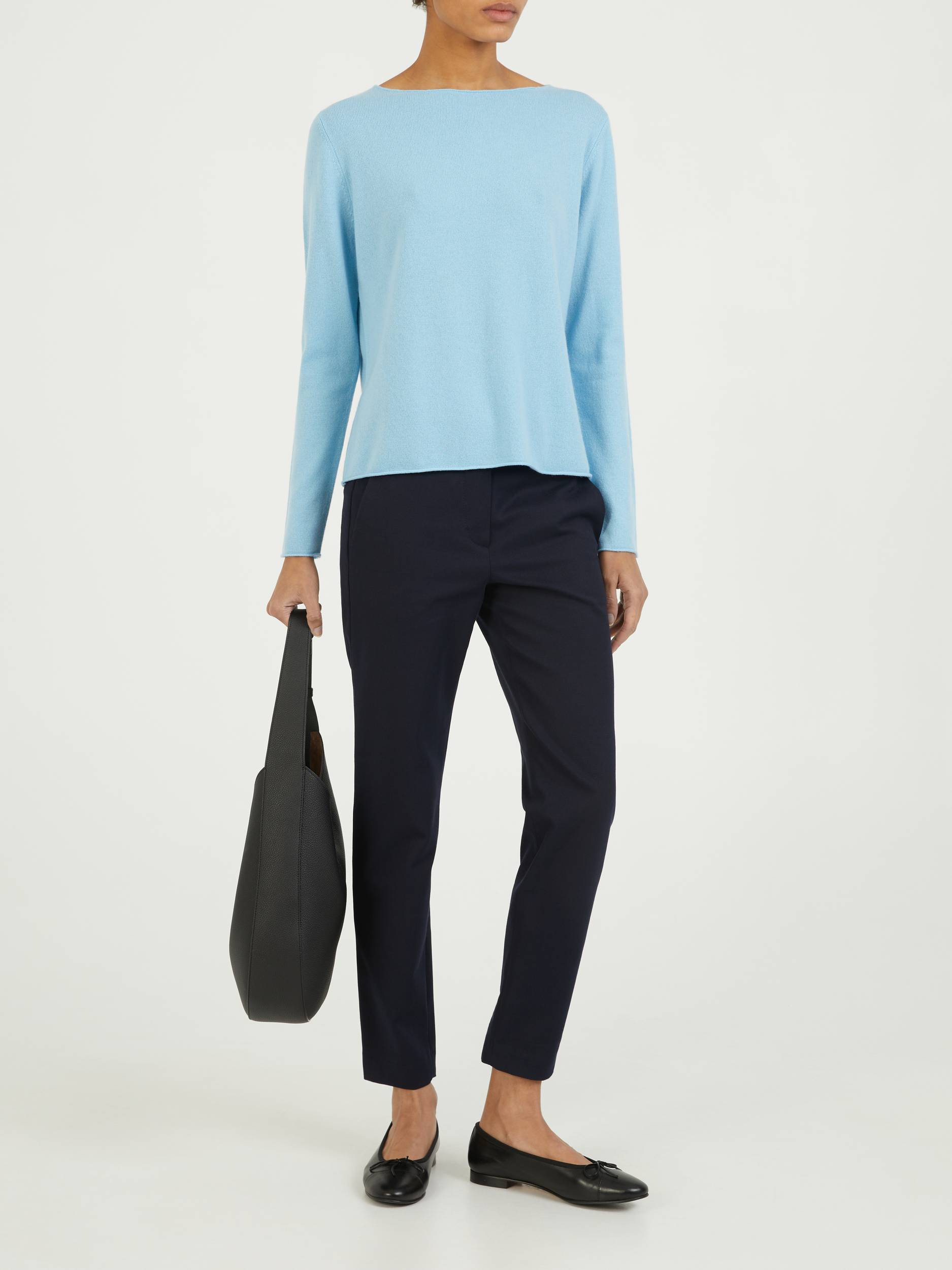 Cashmere-Pullover Hellblau